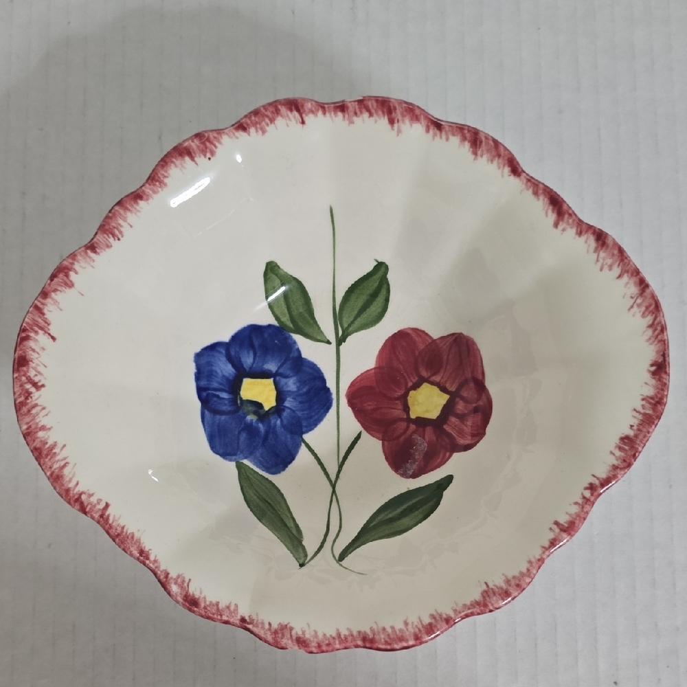 Vintage Unmarked Blue Ridge Pottery Bowl